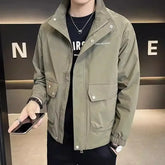 Threebooy Short Male Coats Slim Fit Casual Men's Jackets Joker Trendy Luxury Designer Harajuku Original Brands Vintage Clothes Offer